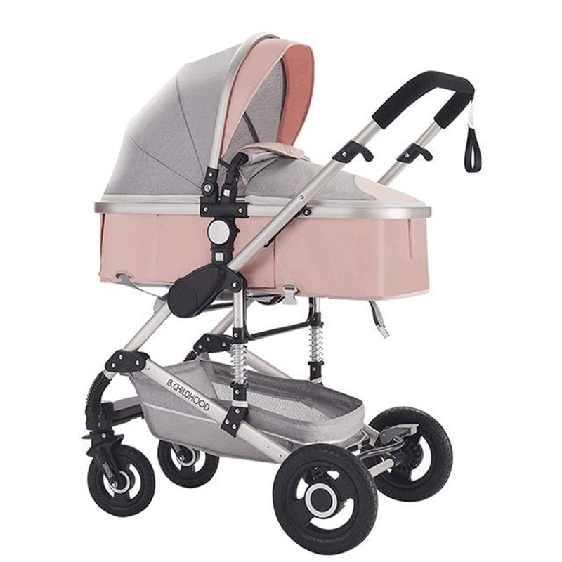 Pink Luxury Baby Stroller.