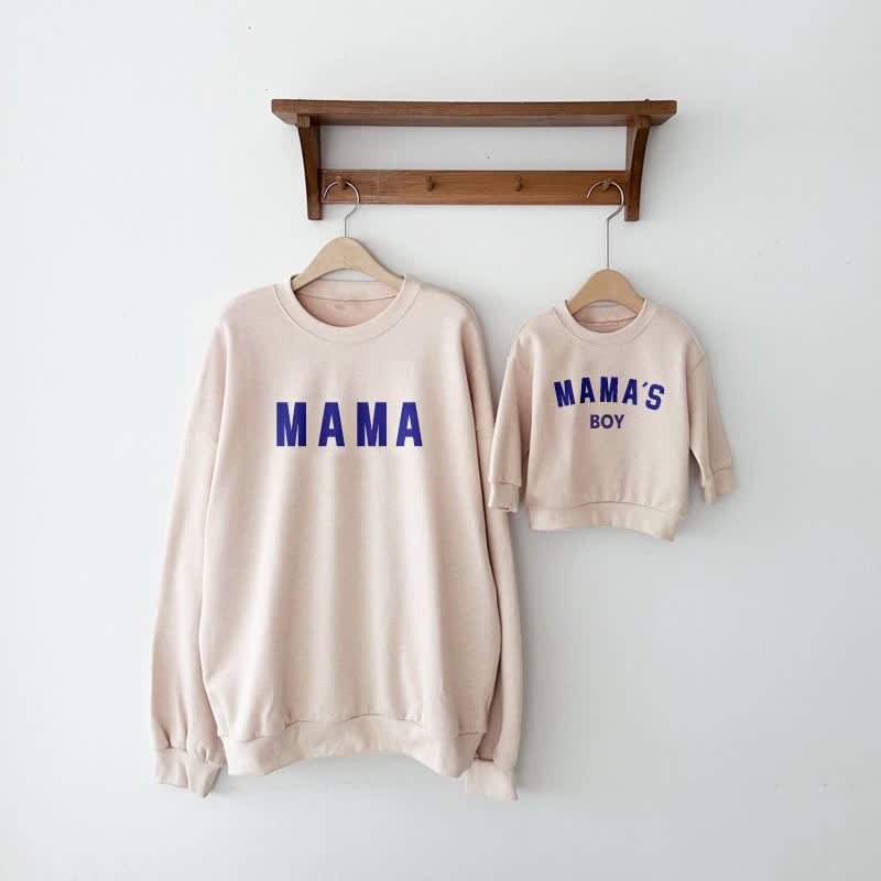 Mama Boy Printed Sweatshirt Set