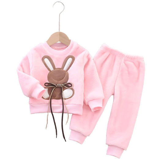 2 Piece Warm Pajamas Sets