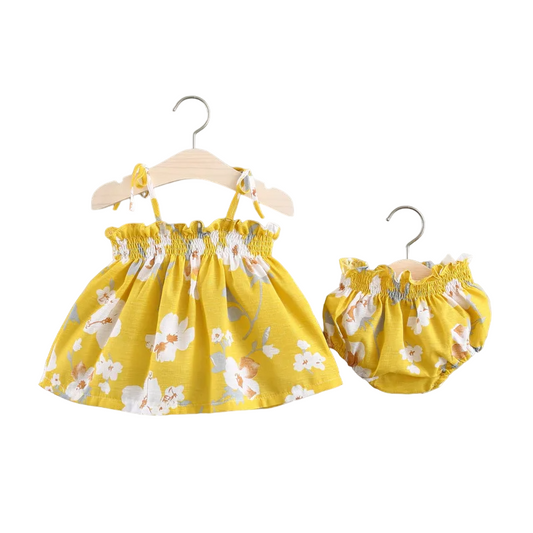 Bloomer Set Sunny Floral Toddler Dress