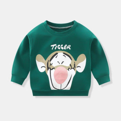 Cartoon Printed Long Sleeves Sweatshirts