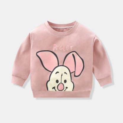 Cartoon Printed Long Sleeves Sweatshirts