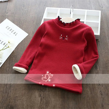 Cartoon Tops Warm Velvet Sweater