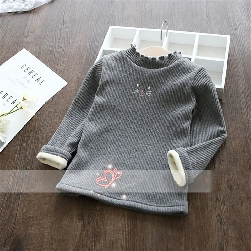 Cartoon Tops Warm Velvet Sweater