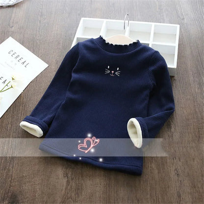 Cartoon Tops Warm Velvet Sweater