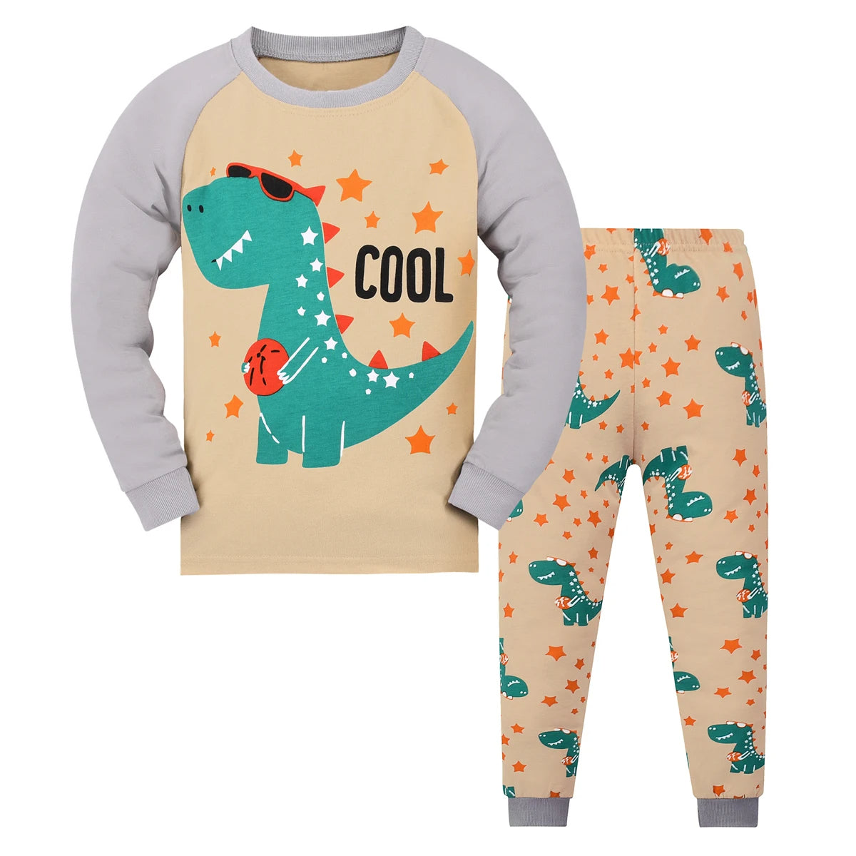 Cartoony Printed Pajamas Set