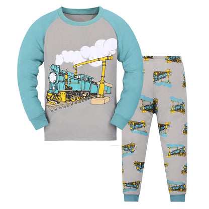 Cartoony Printed Pajamas Set