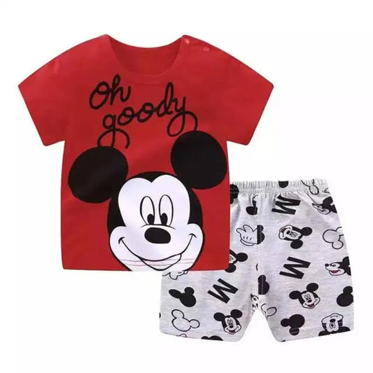 Mickey Mouse T Shirt And Shorts Set