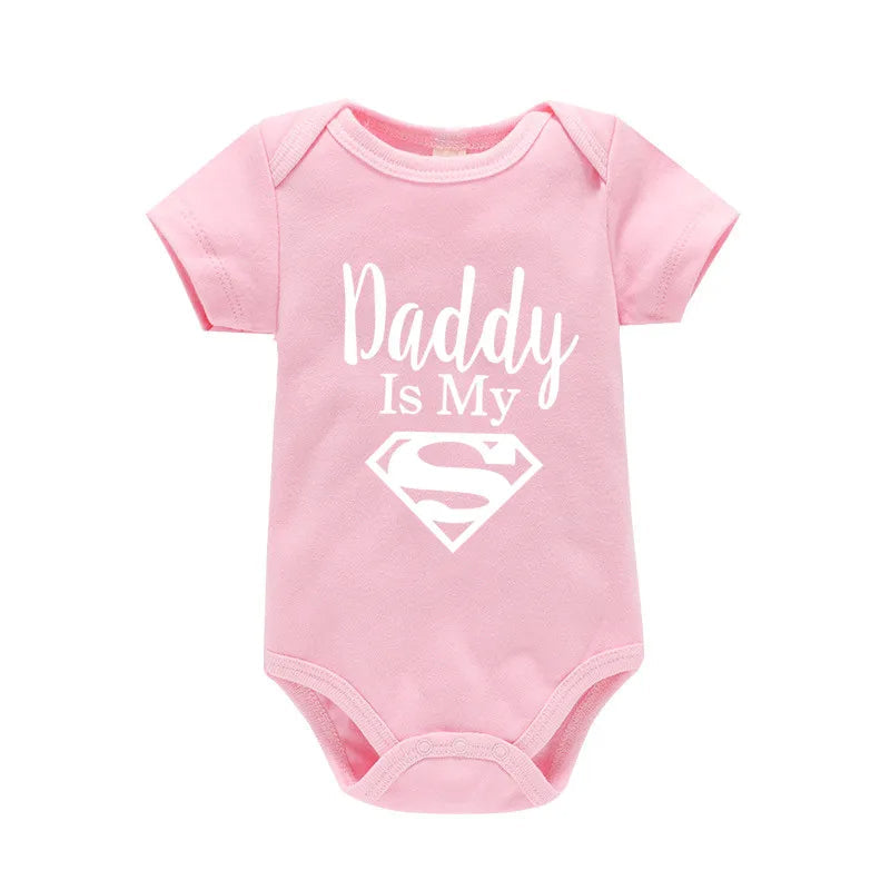 Daddys Little Hero Romper For Newborns