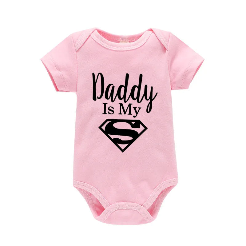 Daddys Little Hero Romper For Newborns