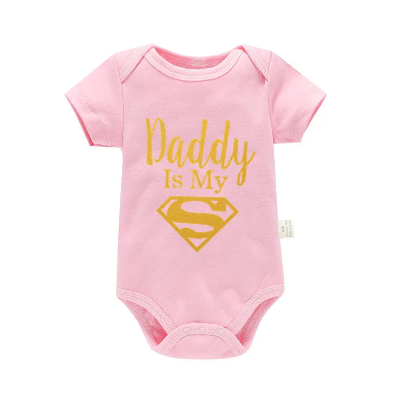 Daddys Little Hero Romper For Newborns