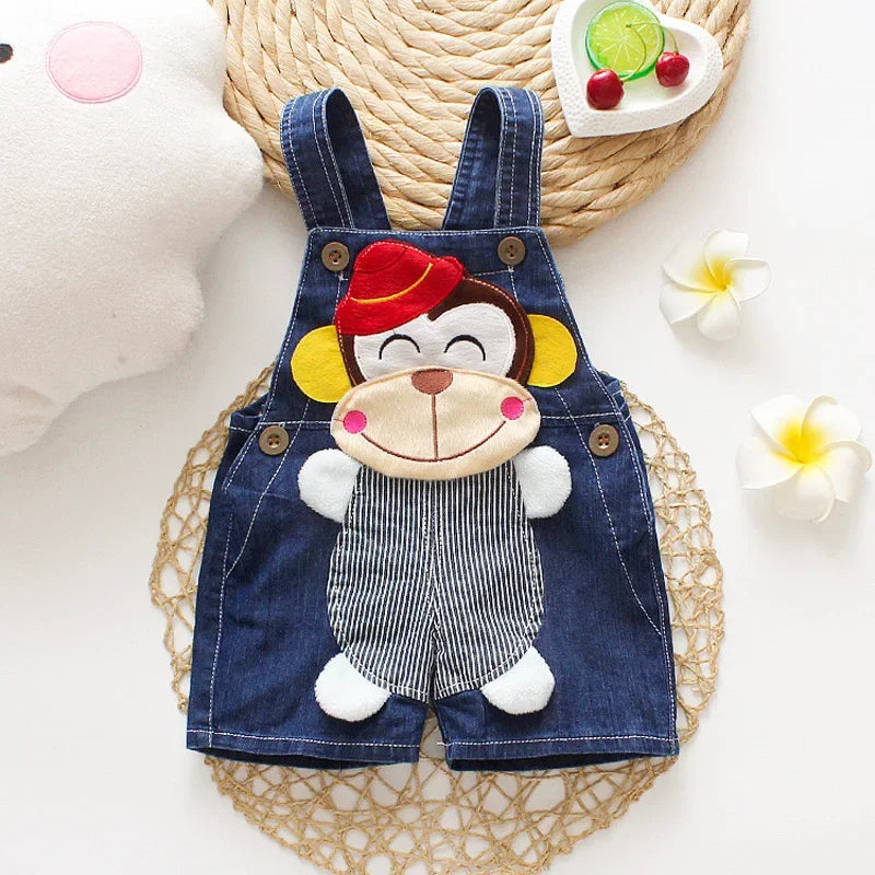 Denim Bear Overalls For Toddlers