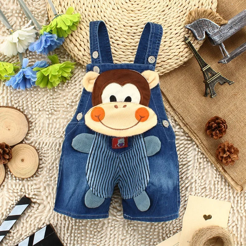 Denim Bear Overalls For Toddlers