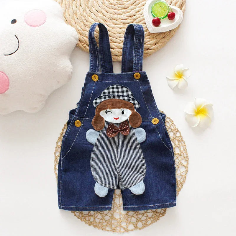 Denim Bear Overalls For Toddlers