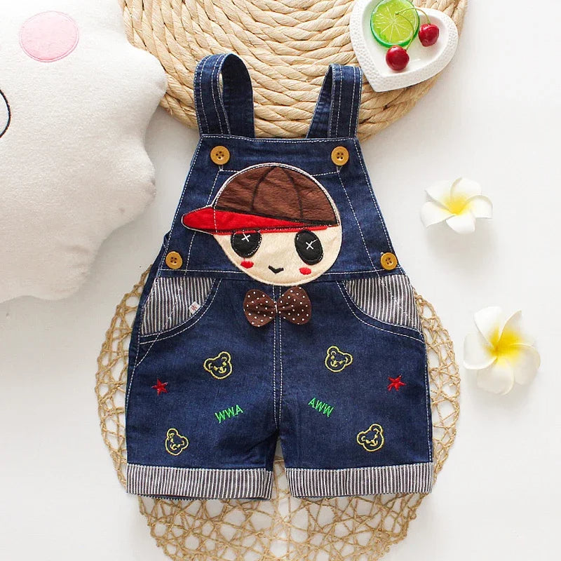 Denim Bear Overalls For Toddlers