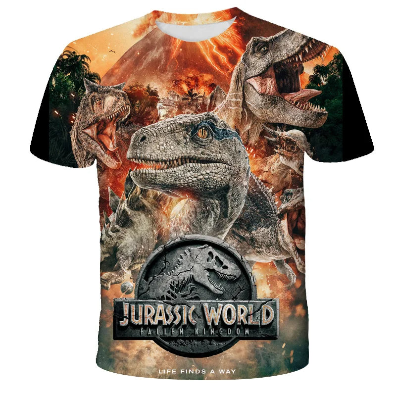 Dino Printed Short Sleeve Tee