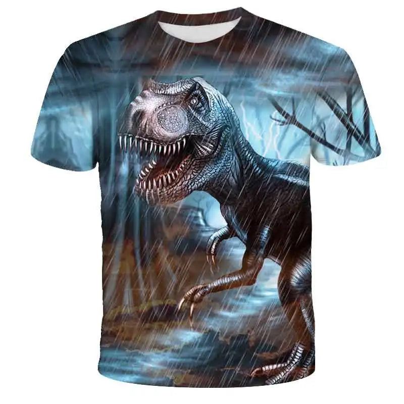 Dino Printed Short Sleeve Tee