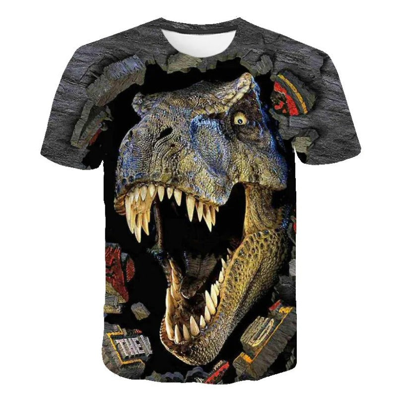 Dino Printed Short Sleeve Tee