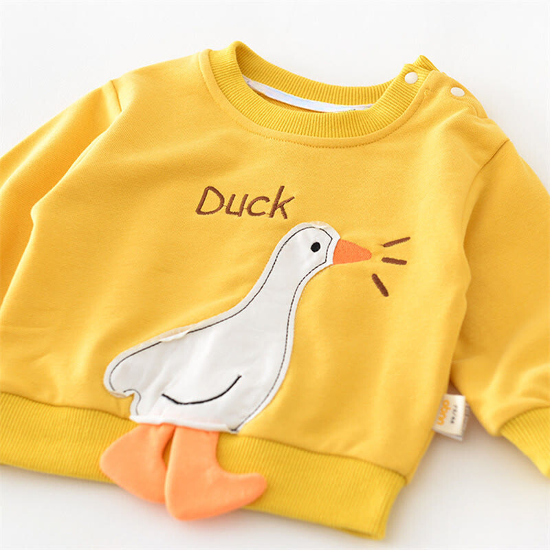 Duck Baby Sweatshirt Romper