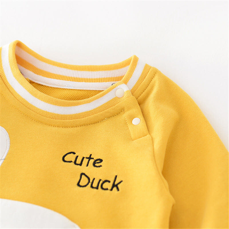 Duck Baby Sweatshirt Romper