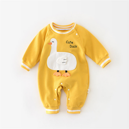 Duck Baby Sweatshirt Romper