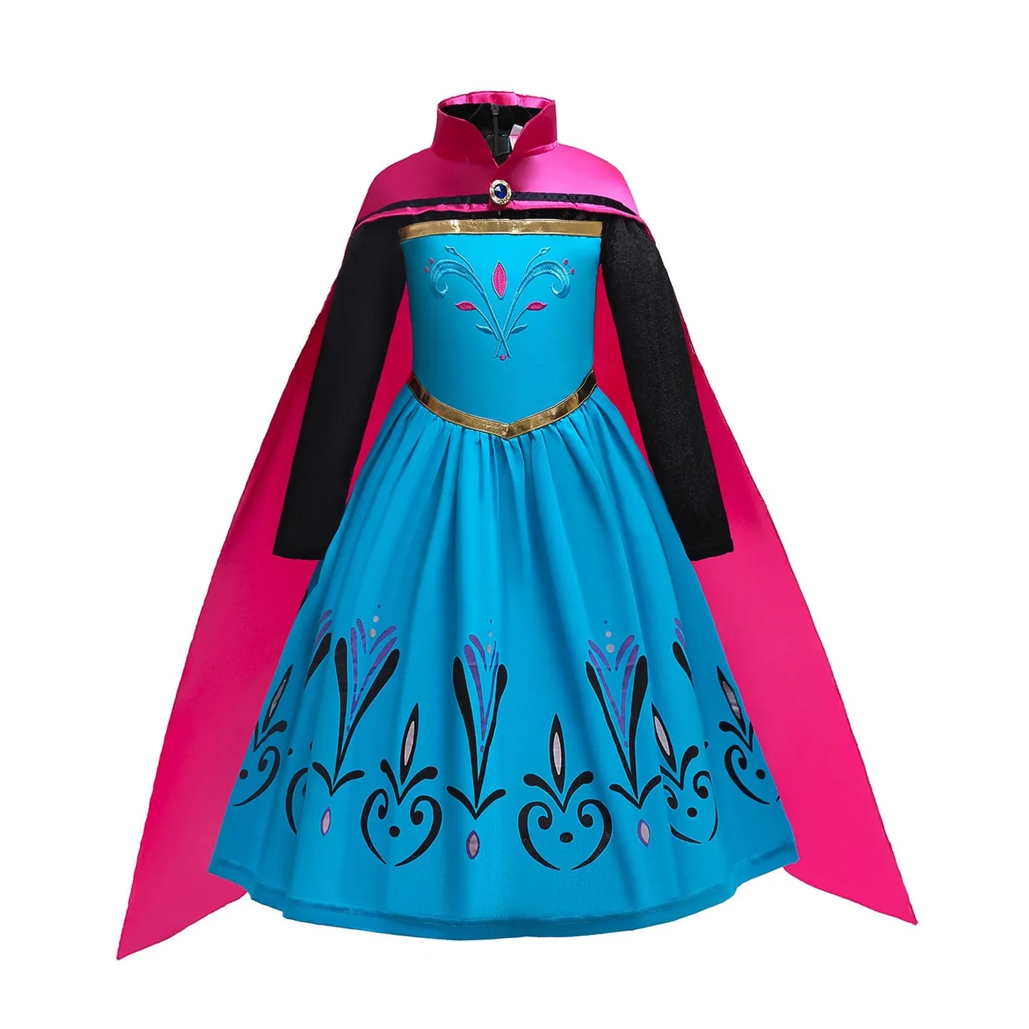 Enchanted Princess Gown With Cape For Celebratory Events