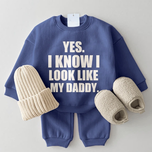 Look Like My Daddy Printed Sweatshirt