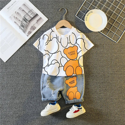 Teddy Bear Paws Toddler Outfit Set