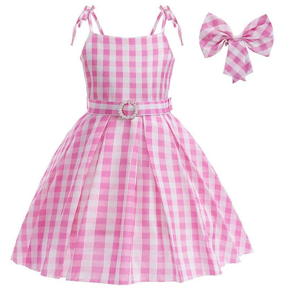 Gingham Dress With Complete Costume Set