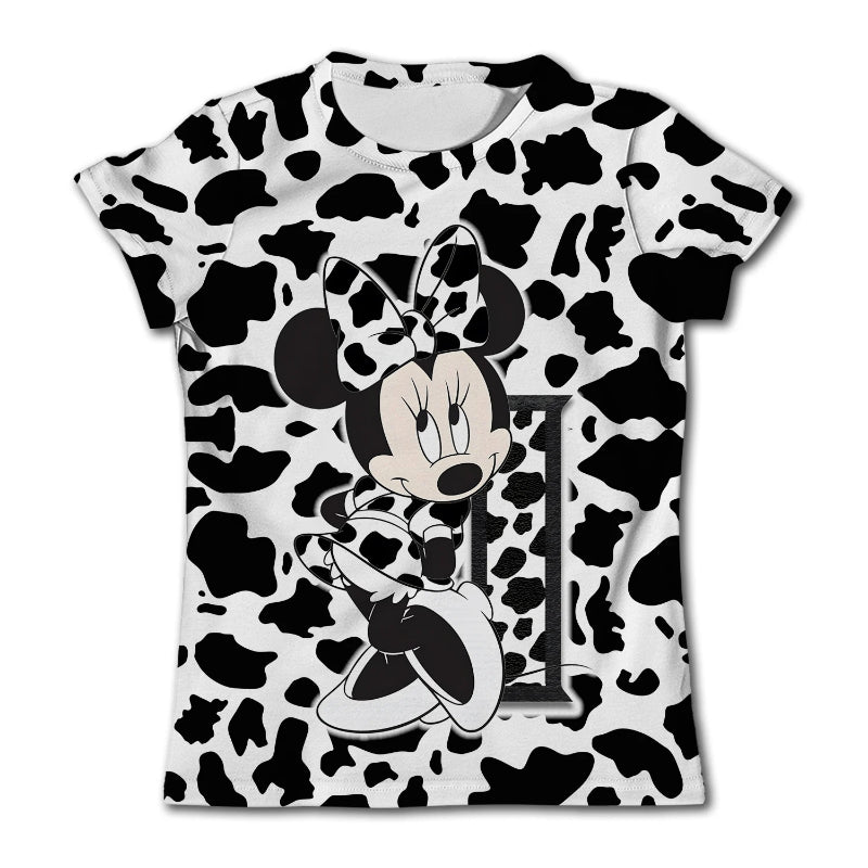 Minnie Mouse Printed Short Sleeve Top