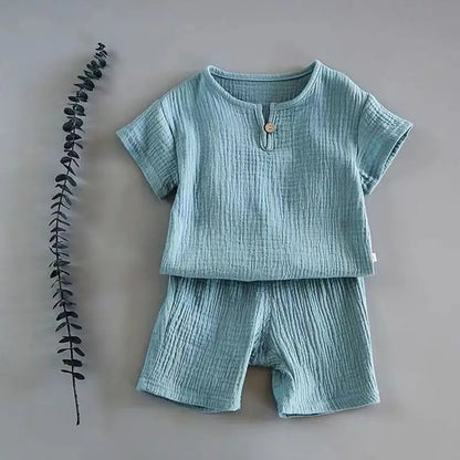 Serene Summer Toddler Linen Set