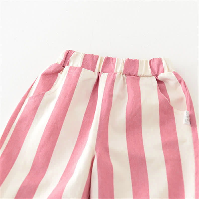 Baby Design Vertical Striped Casual Pants